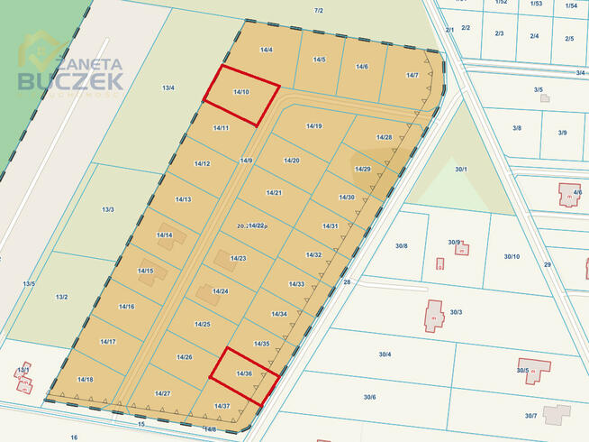 Działka budowlana Kożuszki-Parcel gm. Sochaczew,