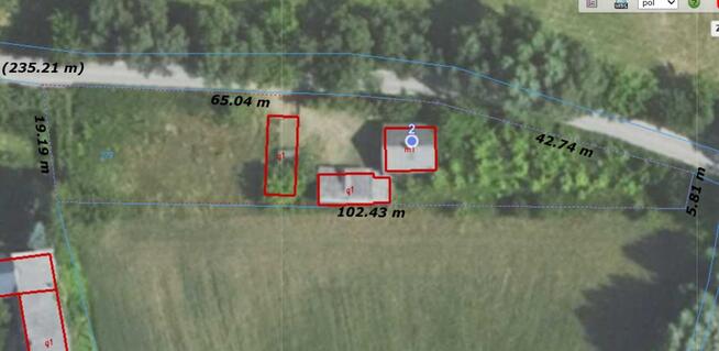 Działka z domem i zabudowaniami 5 km od Ćmielowa