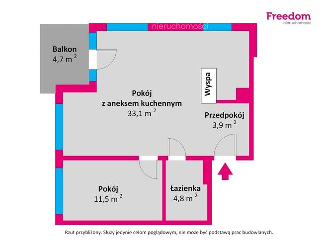 Przestronne 2 pokoje, spokojna okolica