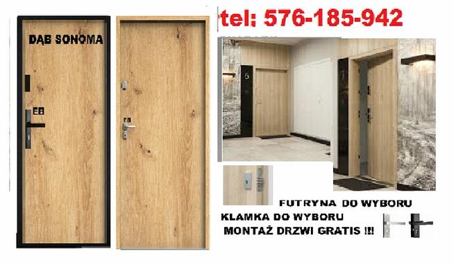 Drzwi zewnętrzne wejściowe , wewnętrzne z MONTAŻEM