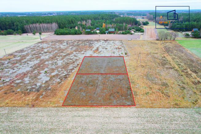 Działki letniskowe - 1 km od jeziora, 2 km od rzeki