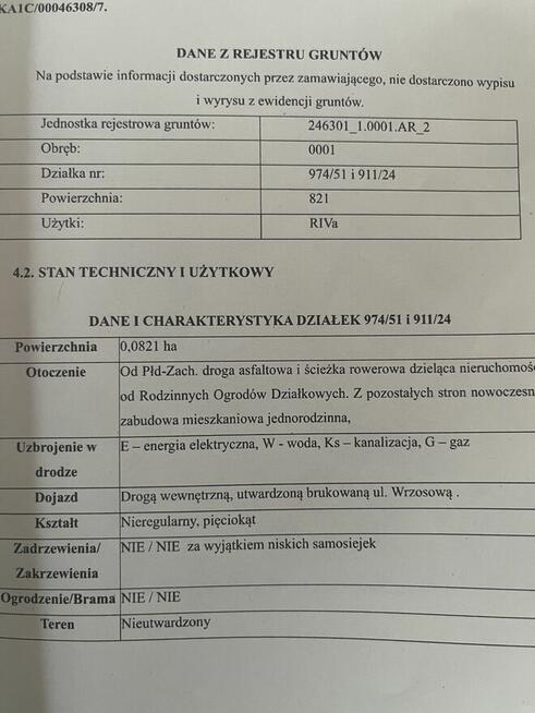 Działka budowlana Park Śląski