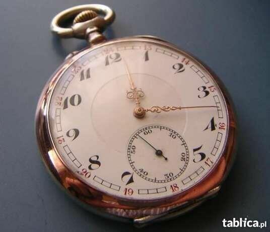 Dewizki stare do zegarków kieszonkowych złocone 18 K złotem