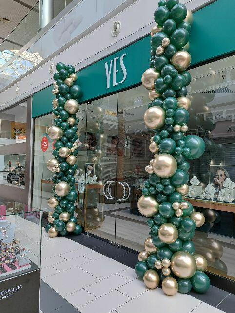 balony, dekoracja balonowa, brama z balonów, girlanda