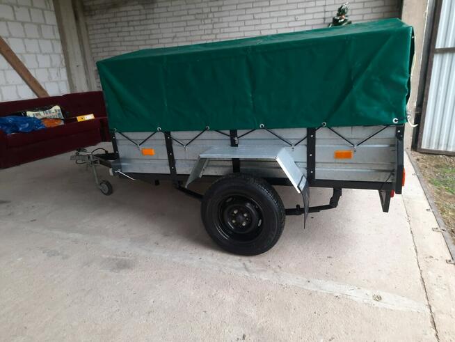 Oryginalna przyczepka RYDWAN 205x130 z plandeką, na resorac