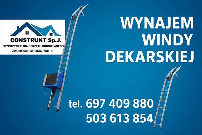 Wynajem windy dekarskiej podnośnika podnośnik winda