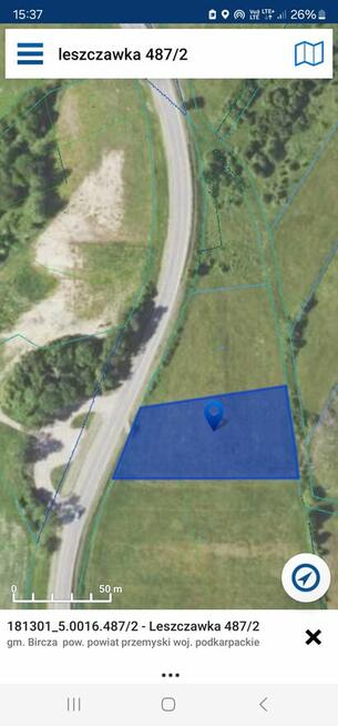 Sprzedam działkę ze zgłoszeniem na domek- Bieszczady