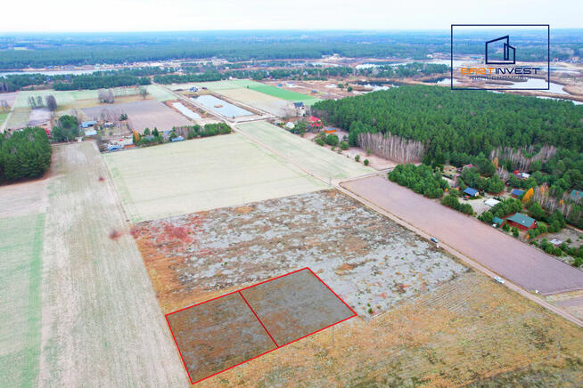 Działki letniskowe - 1 km od jeziora, 2 km od rzeki