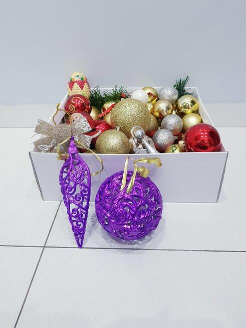 Mega zestaw bombek choinkowych