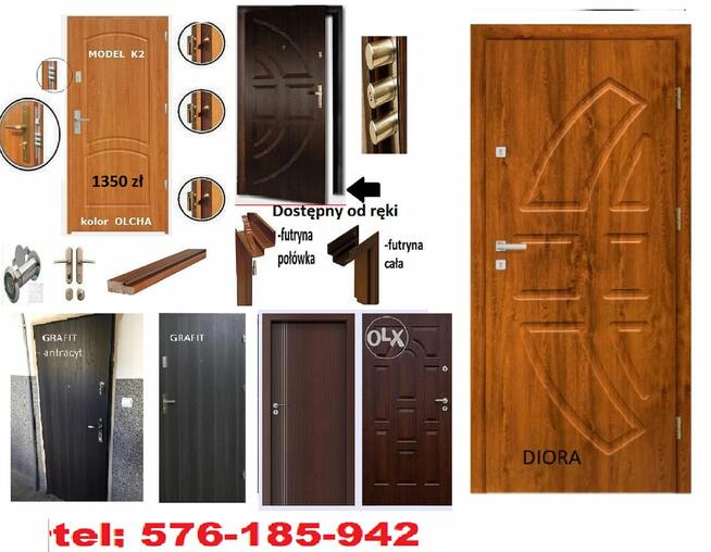 Drzwi zewnętrzne akustyczne wejściowe ,wewnątrzklatkowe