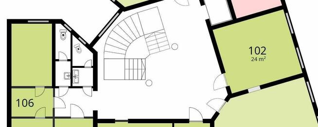 Lokal biurowo-usługowy I piętro Kościuszki, Salwator 24metry