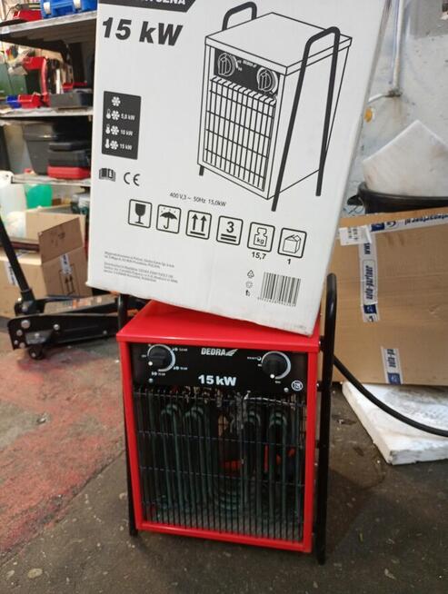 Nagrzewnica Elektryczna 15kw Dedra Przewód i Wtyczka w zesta