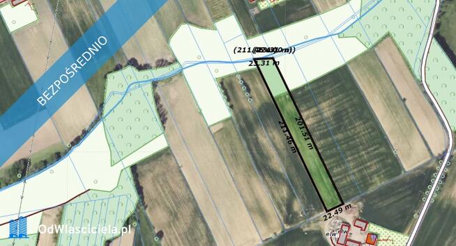 Piękna działka rolna w miejscowości Momina