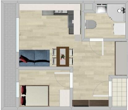 2 pokoje z balkonem- Stańczyka 5, Wola