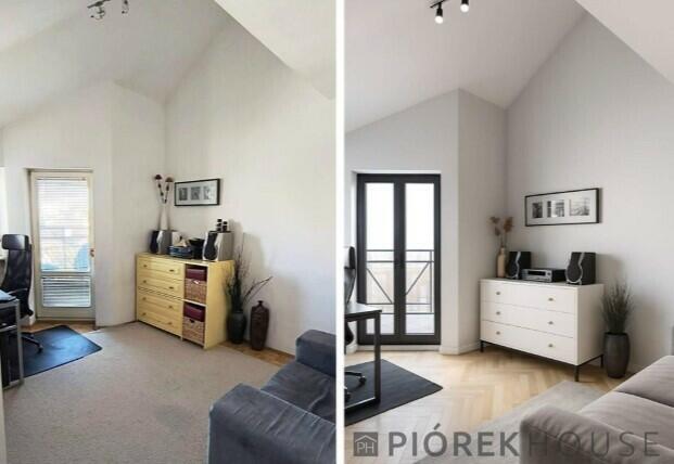 Dwupoziomowe mieszkanie na Ursynowie