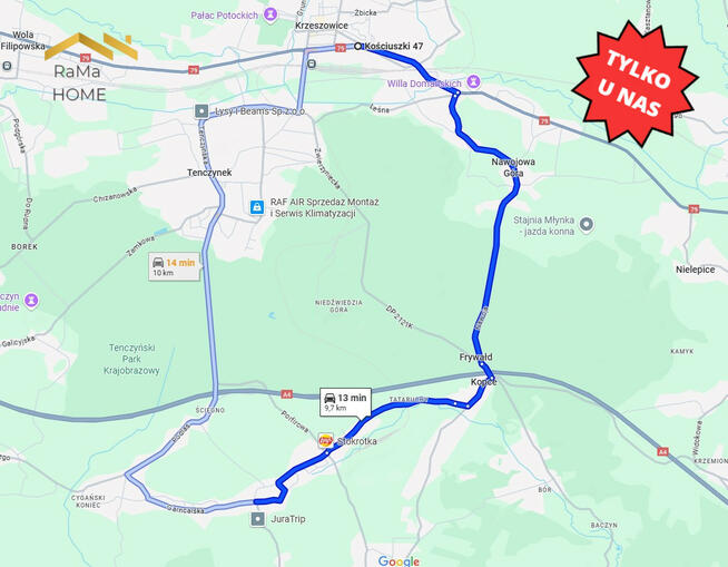 Działka budowlana Zalas gm. Krzeszowice, Na Skotnicę