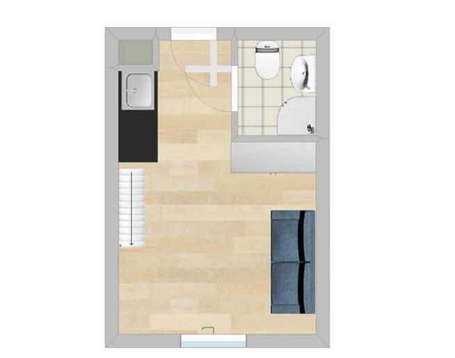 Boj.Getta Warszawskiego 14, kawalerka PET FRIENDLY