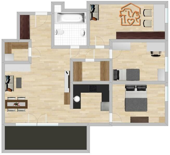 4 pokoje z ogródkiem i mp- Czarnieckiego 16D