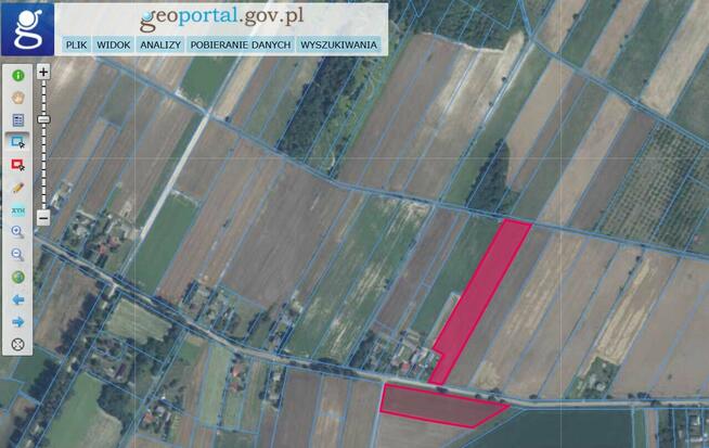 działki rolne 1,84 ha