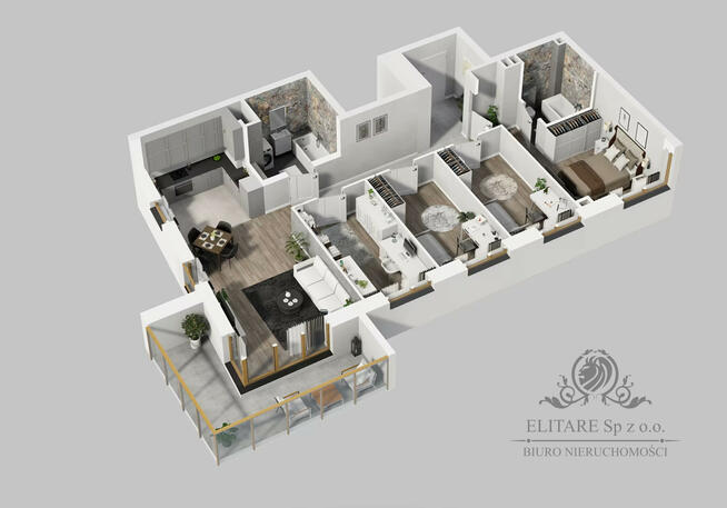 Apartament 91,91m2, 5 pokojowe z balkonem 13,01m2/ widok na rzekę