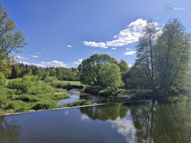 Karlino, zachodniopomorskie, dom blisko rzeki.