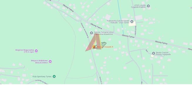 Działka budowlana Kraków Podgórze, Tyniec, Obrony Tyńca