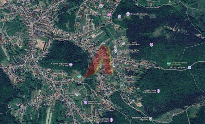 Działka budowlana Kraków Podgórze, Tyniec, Obrony Tyńca