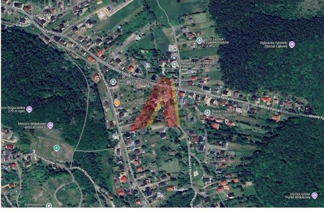 Działka budowlana Kraków Podgórze, Tyniec, Obrony Tyńca