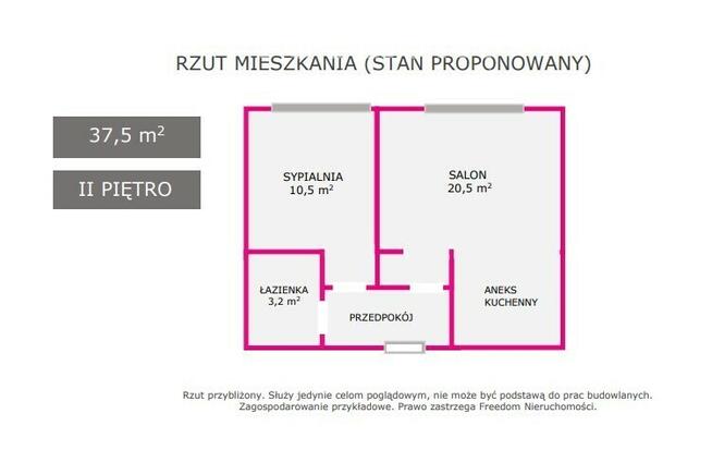 Kształtne 37,5m - idealne na start lub najem