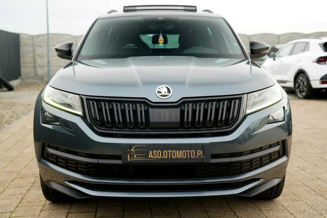 Škoda Kodiaq SPORTLINE acc kamera FUL LED skóra PANORAMA zawieszenie ADC manetki F1
