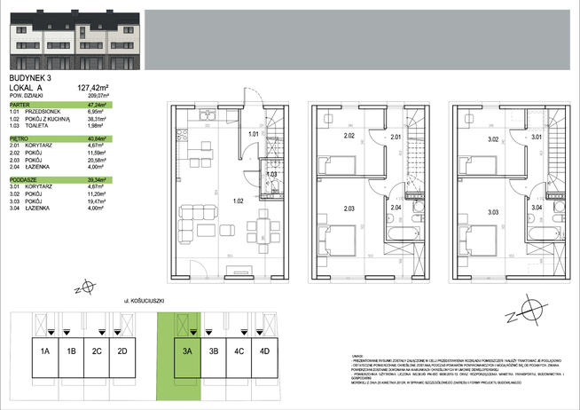 Dom w zabudowie szeregowej/cicha/zielona okolica/blisko Wrocławia/Iwiny