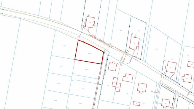 Działka budowlana Strzebiń gm. Koszęcin, Kościuszki