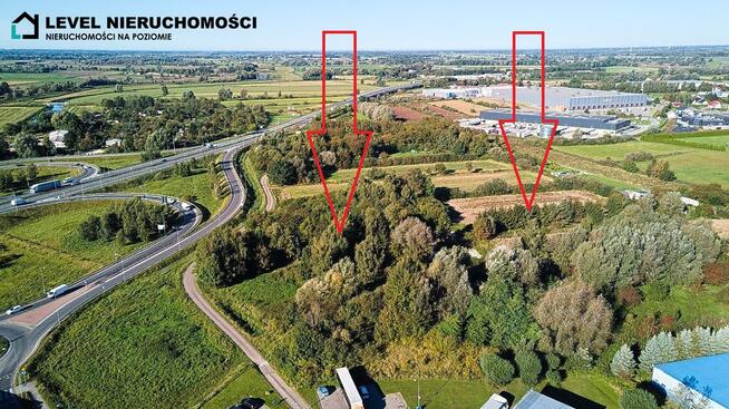 Tereny inwestycyjne przy trasie S7