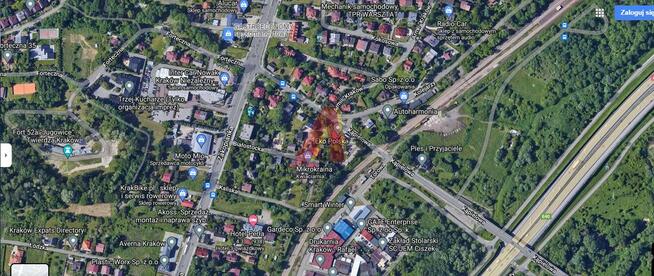 Działka budowlana Kraków Podgórze, Borek Fałęcki, Zakopiańska