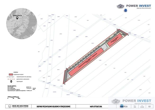 Grunt inwestycyjny 2,05 ha przy S5 – Święciechowa