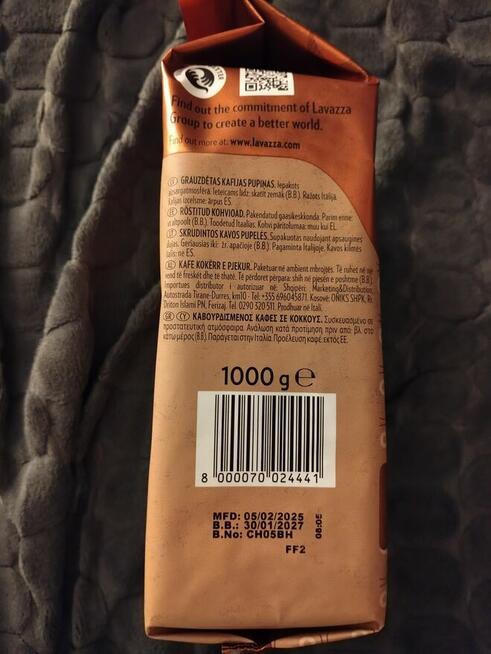 Kawa ziarnista lavazza crema aroma