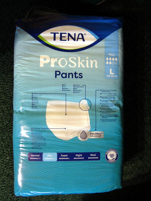 TENA ProSkin Pants L. Plus, Super, Night Super. 4 x 30 szt.