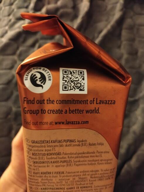 Kawa ziarnista lavazza crema aroma