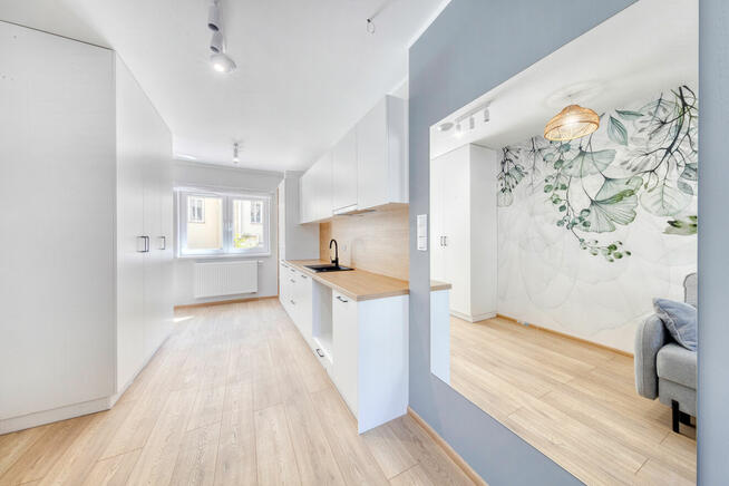 Kawalerka gotowa do zamieszkania, wysoki standard