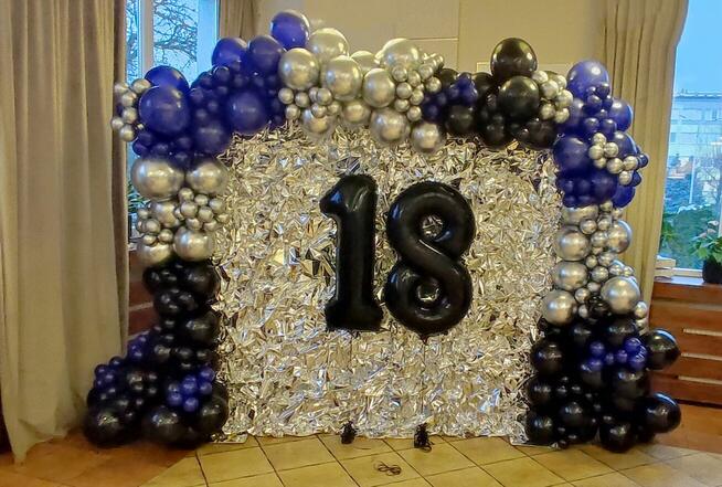 Ścianki z balonów, balony, dekoracje z balonów, girlandy