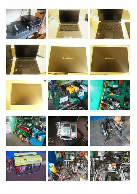 Wyposażenie Narzędziowni oraz sprzęt komputerowy