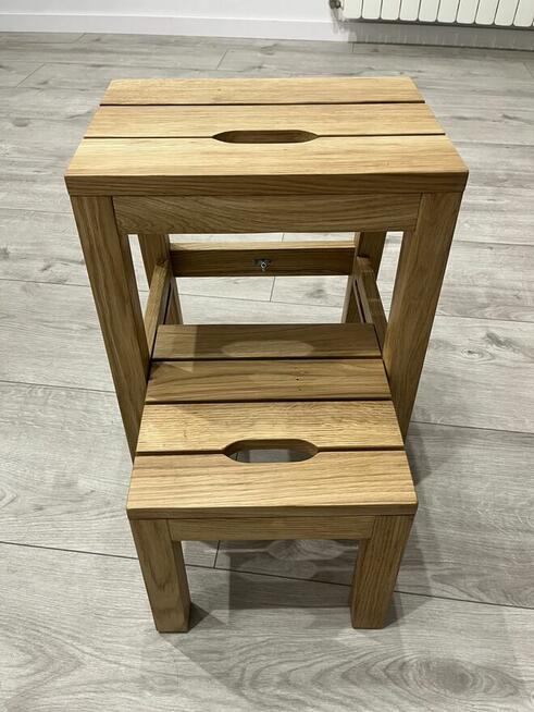 Taboret Dębowy 2w1 Stepoak
