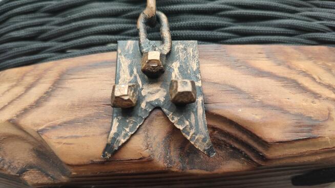 Koszyk ręcznie robiony, styl country, rustykalny, lata 50