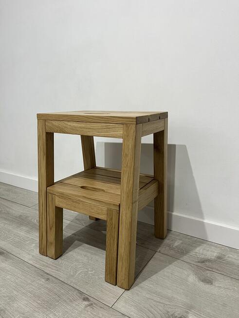 Taboret Dębowy 2w1 Stepoak