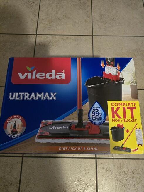 Nowy Vileda Ultramax mop, wiadro, kij