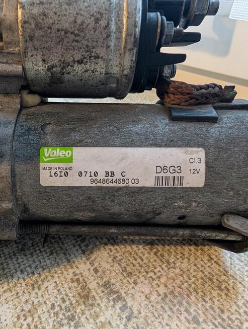 Rozrusznik Valeo 12V D6G3 do Citroena i Peugeota
