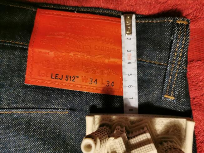 Levis 512 Slim Fit Taper W34 L34Super wygodne NOWE bez metki