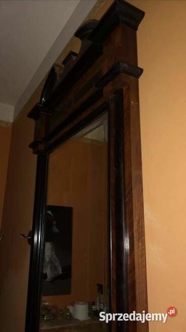 Lustro z konsolą. XIX wiek. Eklektyk. Drewno i kryształowe