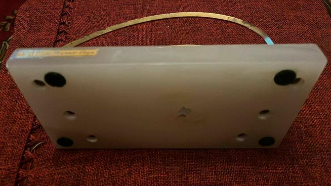 Listownik Art Deco na podstawie z jasnego marmuru- onyks