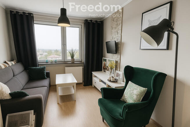 Jasne i przestronne mieszkanie z widokiem
